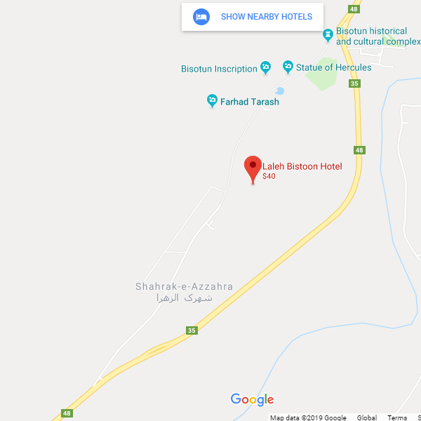 نقشه هتل لاله بیستون کرمانشاه