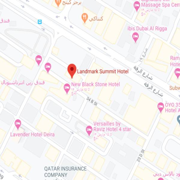 نقشه هتل لندمارک سامیت دبی