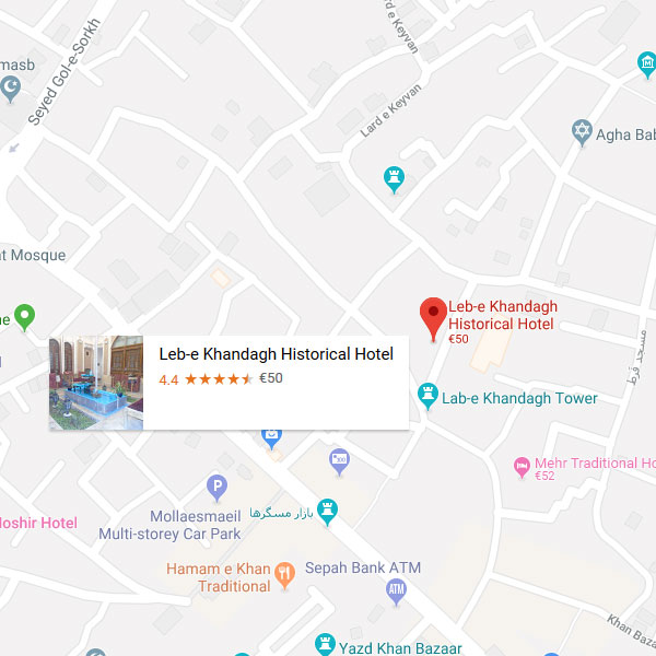 تصویر نقشه هتل تاریخی لب خندق یزد