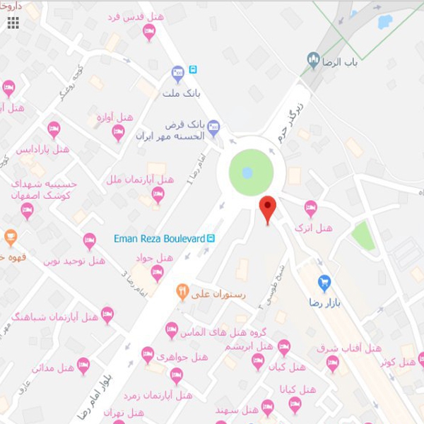 نقشه هتل نیکو مشهد