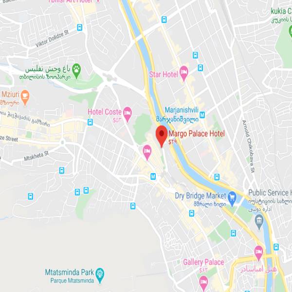 تصویر نقشه هتل مارگو پالاس تفلیس
