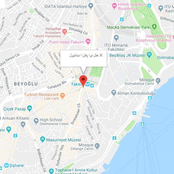 تصویر نقشه هتل نووا پلازا پارک استانبول
