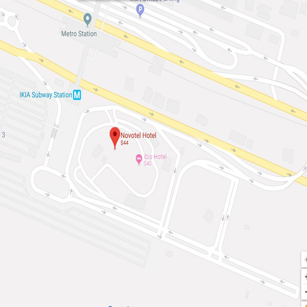 نقشه هتل نووتل تهران