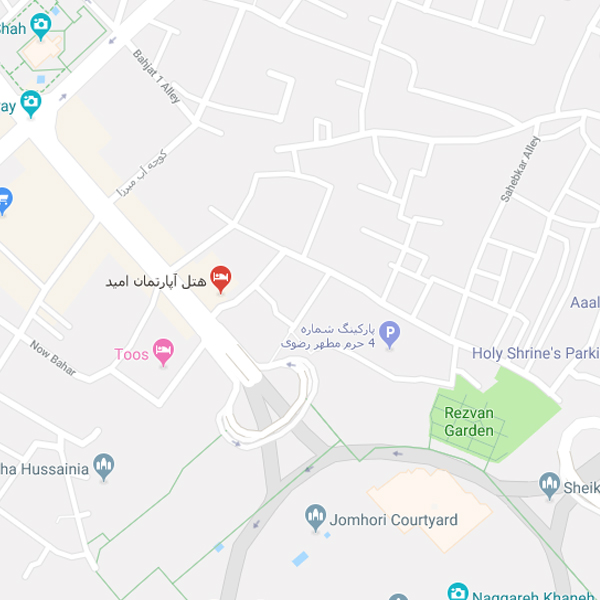 نقشه هتل مجتمع اقامتی امید 4 قشم