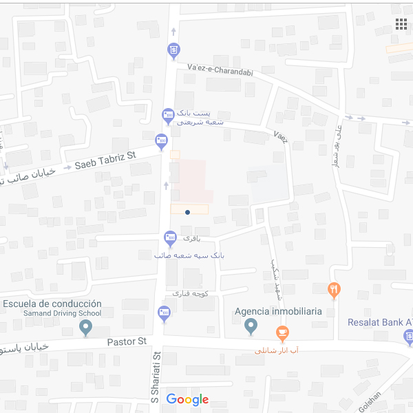 نقشه هتل آپارتمان پاک تبریز