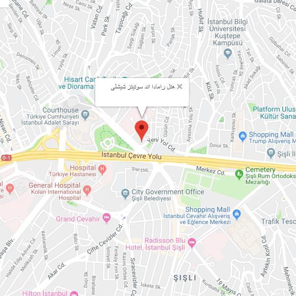 نقشه هتل رامادا سوئیت شیشلی استانبول