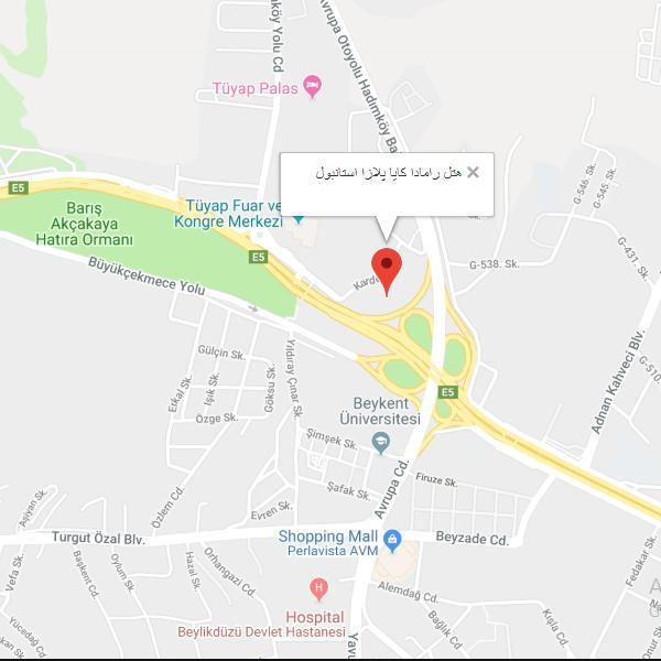 نقشه هتل رامادا کایا پلازا استانبول