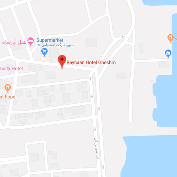 نقشه هتل ریحان قشم