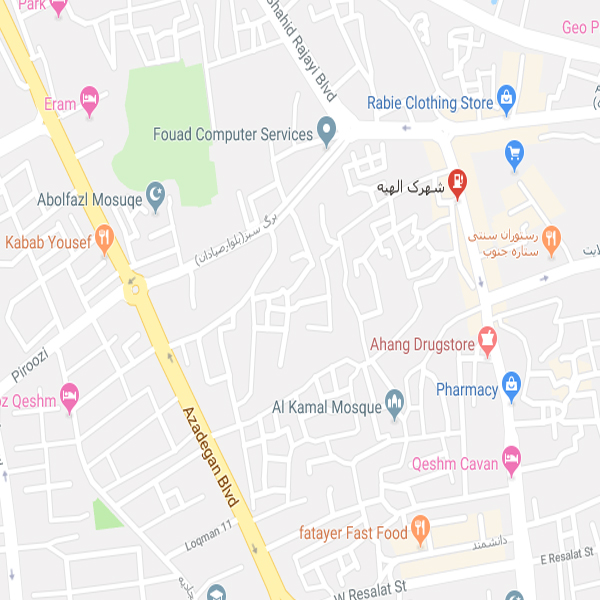 نقشه هتل مجتمع اقامتی سام قشم