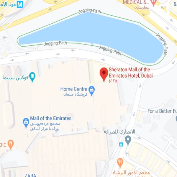 نقشه هتل شرایتون مال آو د امارات دبی