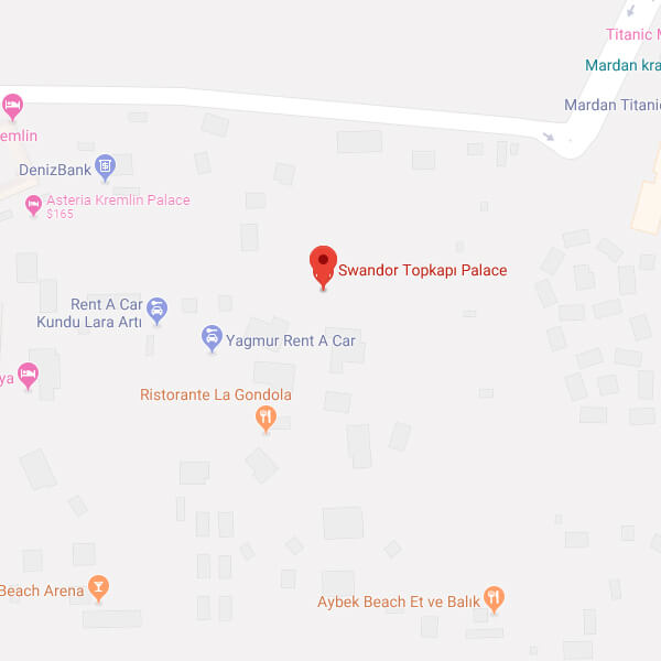 نقشه هتل سواندور توپکاپی پالاس آنتالیا
