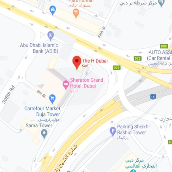 تصویر نقشه هتل د اچ دبی