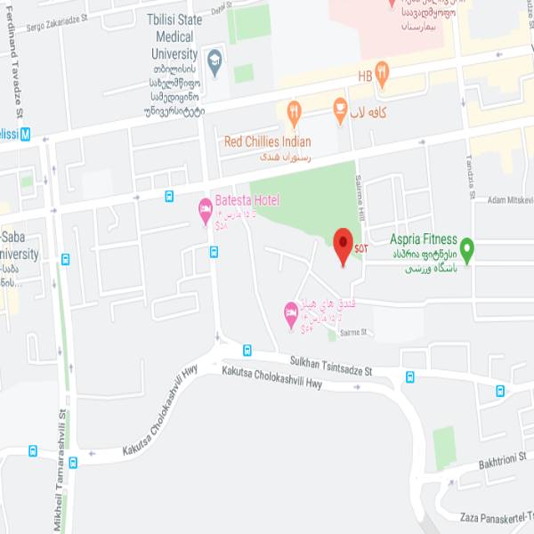 نقشه هتل توسکانو تفلیس
