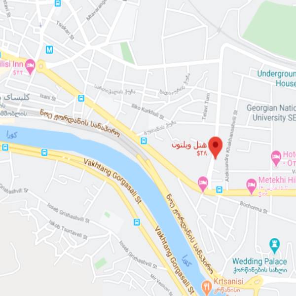 نقشه هتل ویلتون تفلیس